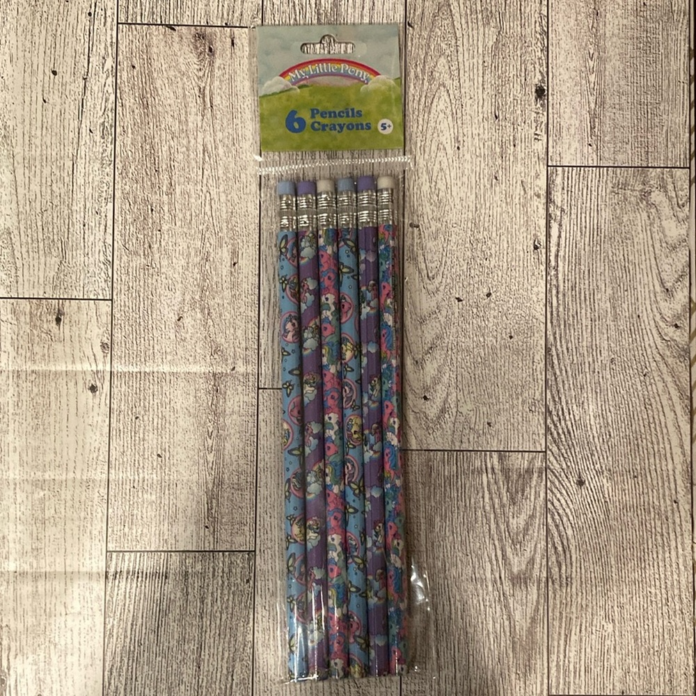 My Little Pony 6 Pack Wooden Pencils